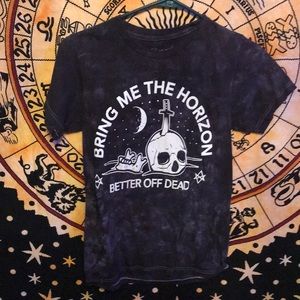 Bring me the horizon grey tie dye shirt